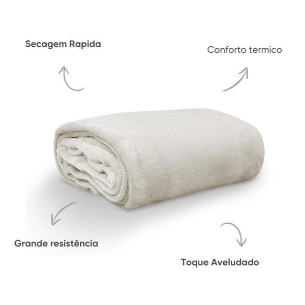 Imagem de Manta Macia Para Cama Solteiro - 220g/m