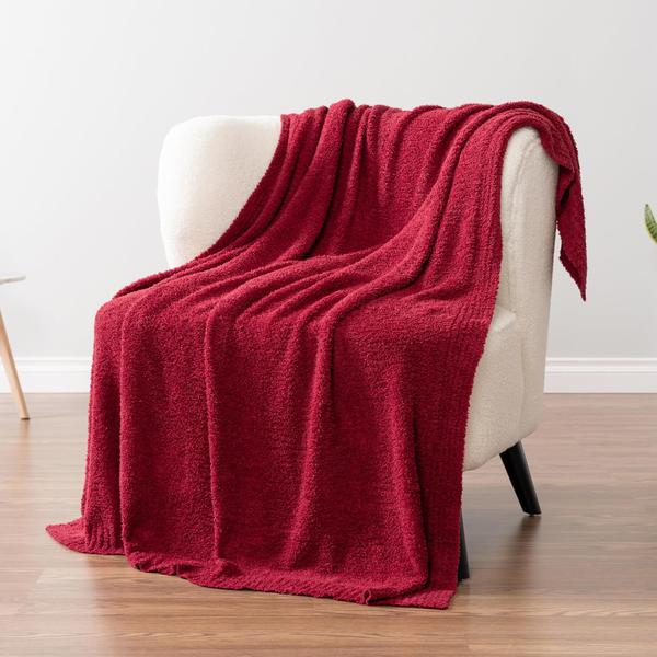 Imagem de Manta PAVILIA Super Soft Fluffy Maroon 150x200cm