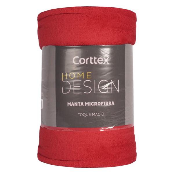 Imagem de Manta Queen Size Corttex Home Design 220x240cm Cereja