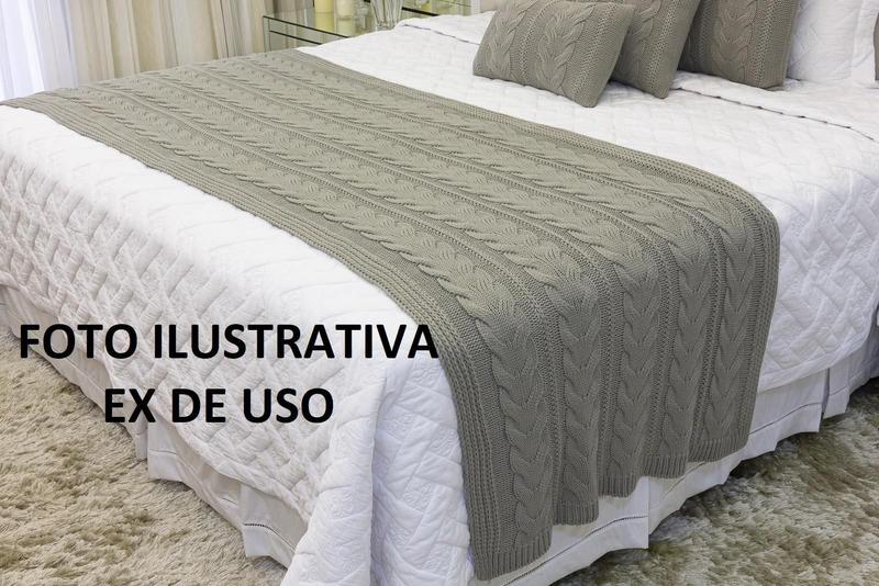 Imagem de Manta Sofa Cama Casal Tricot Viena Bege