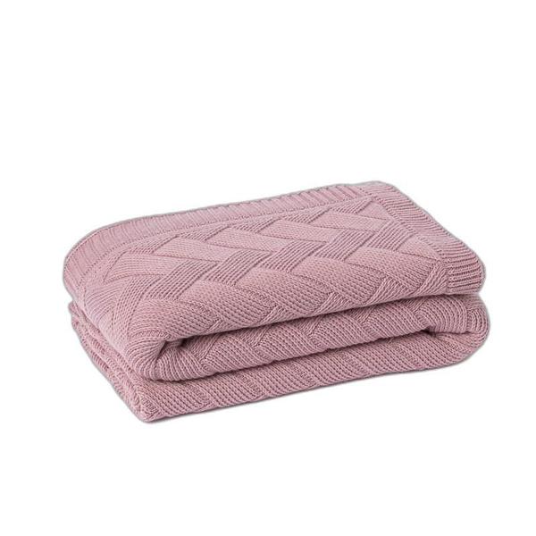 Imagem de Manta Sofa Sala Cama Queen Tricot London Rose