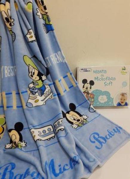 Imagem de Manta soft Mickey trenzinho jolitex