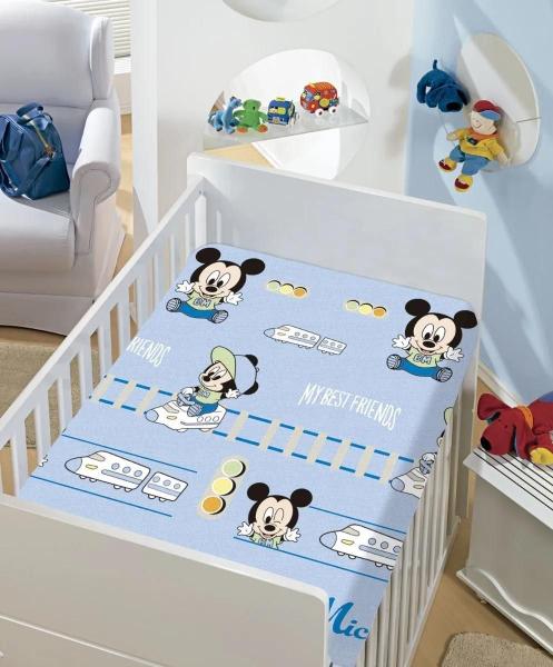 Imagem de Manta Soft Microfibra Disney Baby Mickey 90 Cm X 1,10 Cm