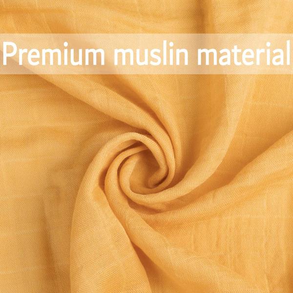 Imagem de Manta Swaddle Meracorallo Muslin Silky Soft 120x120cm - Conjunto 4