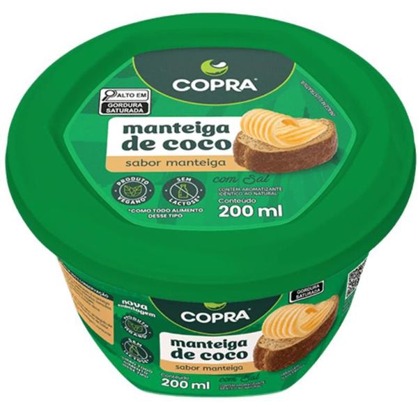 Imagem de Manteiga de Coco com Sal pote 200g - Copra