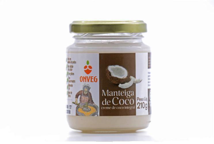 Imagem de Manteiga de Coco Creme de Coco Integral Onveg 210g