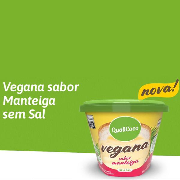 Manteiga De Coco Sem Sal Vegana Qualicoco 200G (6 Potes) Imagem de Manteiga De Coco Sem Sal Vegana Qualicoco 200G (6 Potes)
