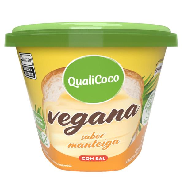 Manteiga De Coco Vegana Com Sal Qualicoco 200G (6 Potes) Imagem de Manteiga De Coco Vegana Com Sal Qualicoco 200G (6 Potes)