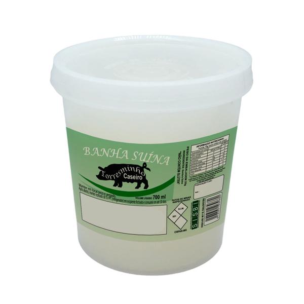 Manteiga de Lata Banha Suína Porco 700ml Sem Glúten 5un - Torresminho Caseiro Imagem de Manteiga de Lata Banha Suína Porco 700ml Sem Glúten 5un