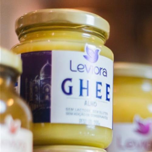 Imagem de Manteiga Ghee Com Alho Sem Lactose Leviora 200G