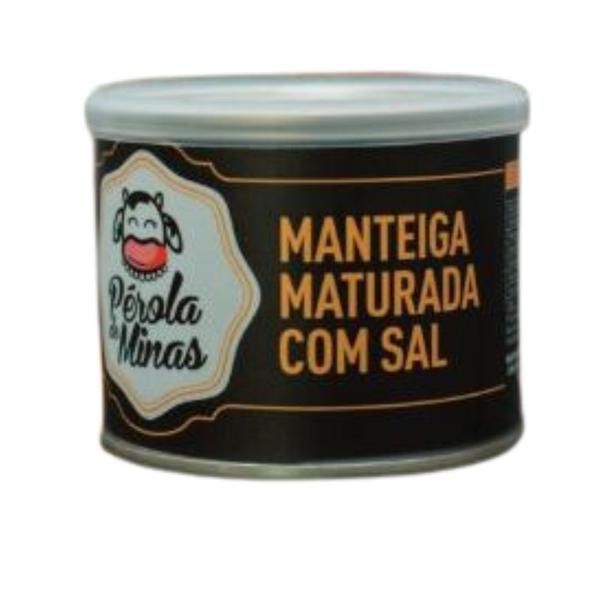 Manteiga lata perola de minas com sal - IND. BENEF. LEITE PEROLA DE MINAS LTDA Imagem de Manteiga lata perola de minas com sal