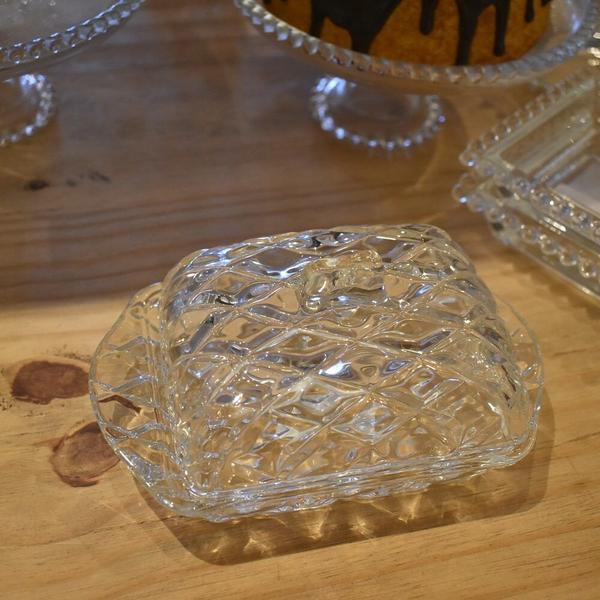 Imagem de Manteigueira Cristal Deli Diamond Lyor 16,9x8x10 cm