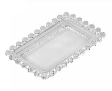 Imagem de Manteigueira de Cristal Pearl 11cm x 7cm x 7cm - Wolff