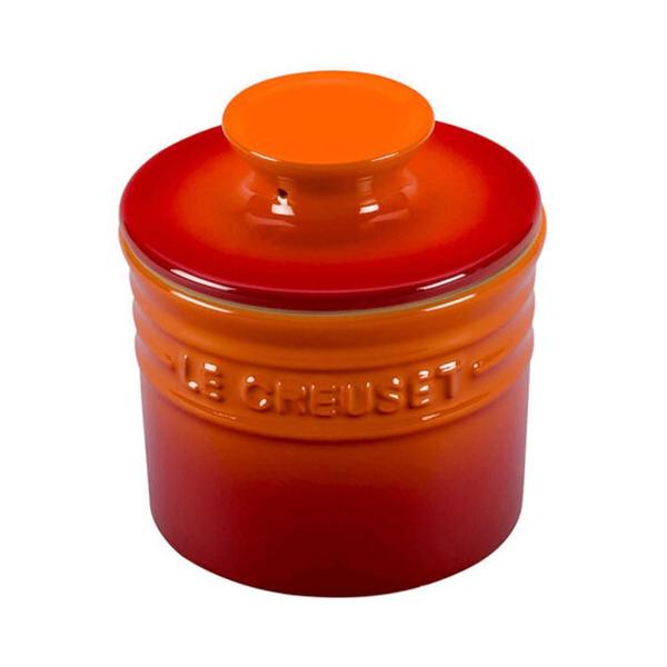 Imagem de Manteigueira Francesa de Cerâmica Laranja Le Creuset