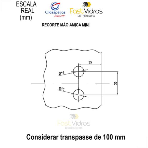 Imagem de Mão Amiga Porta De Correr Stanley Deslizante 1710mini Branca