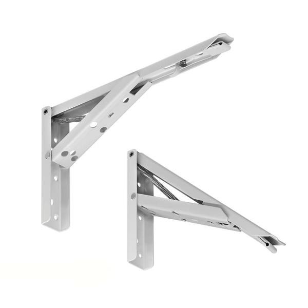 Mão Francesa Dobrável 40cm Mesa Prateleira Bancadas 02 Pares - Paraiso Ferragens Imagem de Mão Francesa Dobrável 40cm Mesa Prateleira Bancadas 02 Pares