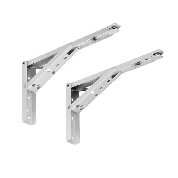 Mão Francesa Dobrável 40cm Mesa Prateleira Bancadas 02 Pares - Paraiso Ferragens Imagem de Mão Francesa Dobrável 40cm Mesa Prateleira Bancadas 02 Pares