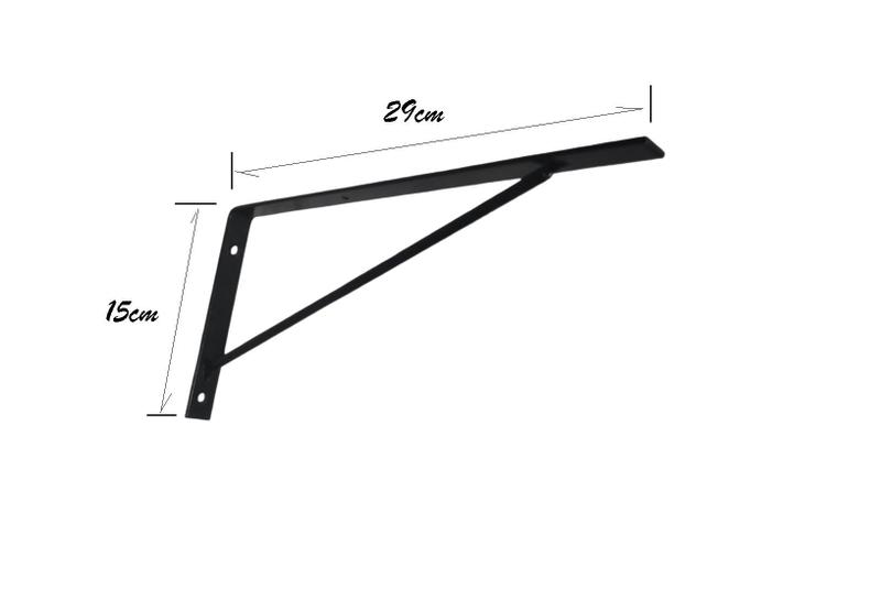 Imagem de Mão Francesa L em Reforçada 30cm Estilo Industrial 5Un