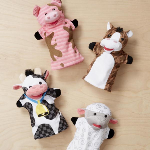Mãos Melissa & Doug Bonecos de Fazenda (Conjunto de 4) - Animais+Farm Imagem de Mãos Melissa & Doug Bonecos de Fazenda (Conjunto de 4) - Animais+Farm