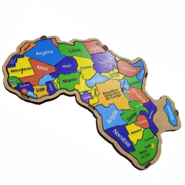 Imagem de Mapa Africa Brinquedo Educativo Quebra cabeça Pedagógico