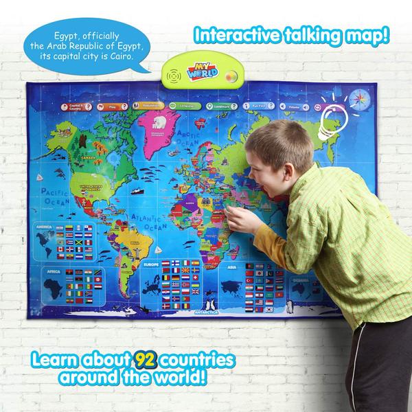 Imagem de Mapa interativo BEST LEARNING i-Poster My World Kids 5-12