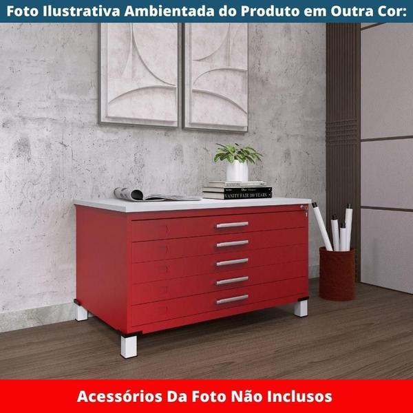Mapoteca 5 Gavetas Pandin 120 cm (Larg) Inmetro Tampo MDP Cinza Estrutura e Gavetas em Aço Verde Imagem de Mapoteca 5 Gavetas Pandin 120 cm (Larg) Inmetro Tampo MDP Cinza Estrutura e Gavetas em Aço Verde