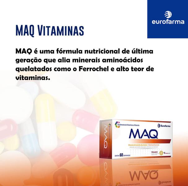 Imagem de Maq Suplemento de Vitaminas e Minerais c/ 60comprimidos - Eurofarma