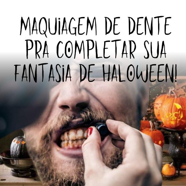 Imagem de Maquiagem de Dente pra Festa a Fantasia Halloween Efeito Podre Zumbi Monstro