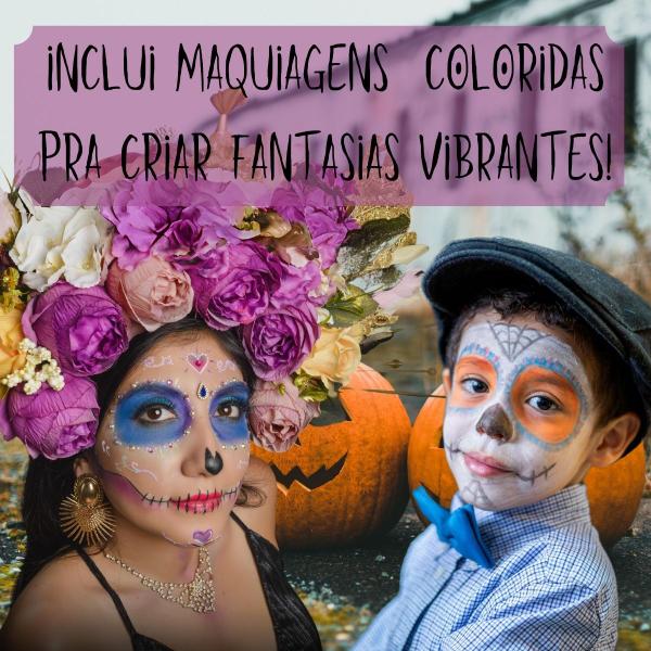 Imagem de Maquiagem de Halloween para Fantasia Assustadora Profissional e Amadora