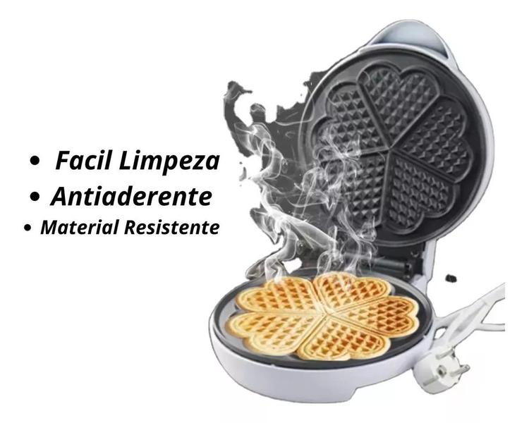 Imagem de Máquina 5 Waffler grande 110v Antiaderente Coração 700w