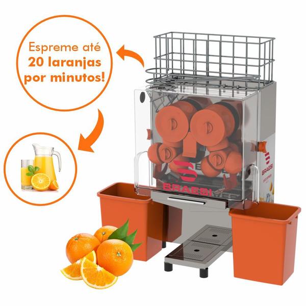 Imagem de Máquina Automática Profissional De Suco De 20 Laranjas/min Elétrica Citrus