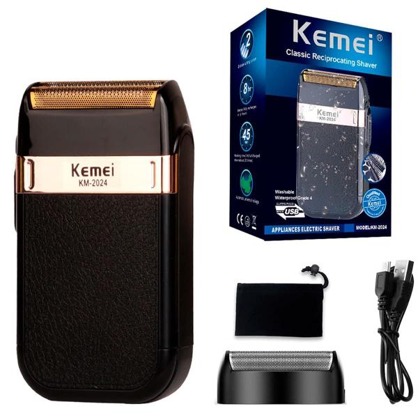 Maquina Barbeador Kemei Classic Shaver Km 2024 Bivolt - BELLATOR Imagem de Maquina Barbeador Kemei Classic Shaver Km 2024 Bivolt