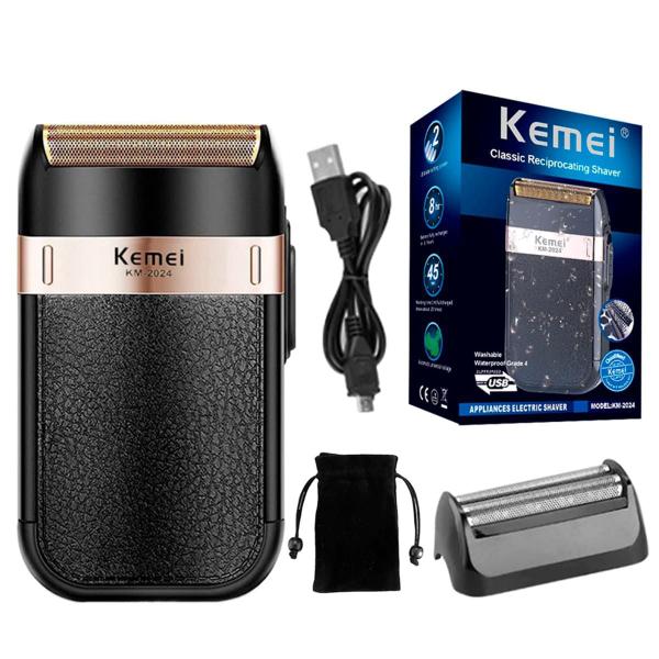 Maquina Barbeador Kemei Classic Shaver Km 2024 Bivolt - BELLATOR Imagem de Maquina Barbeador Kemei Classic Shaver Km 2024 Bivolt