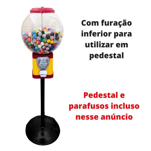 Imagem de Maquina bolao de bolinha pula pula vending machine + Pedestal