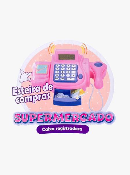 Imagem de Máquina Caixa Registradora Infantil com Calculadora