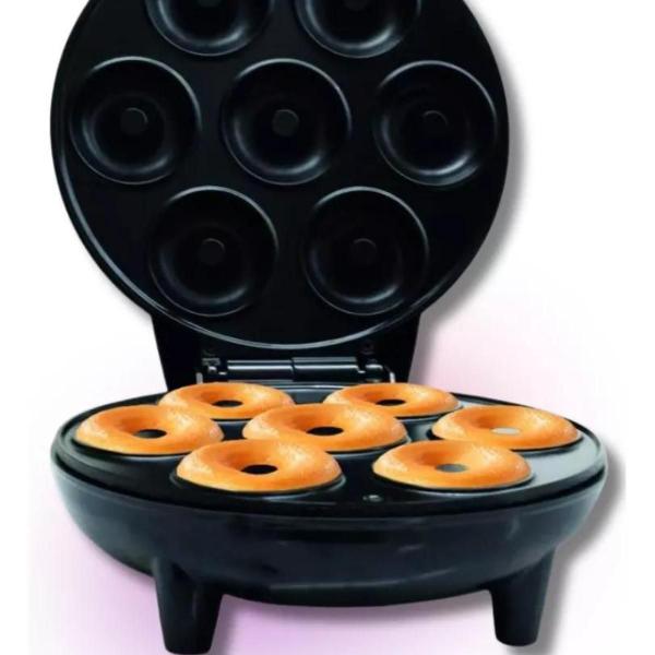 Imagem de Máquina Compacta  De Fazer Donuts Rosquinhas 7 Furos 110v