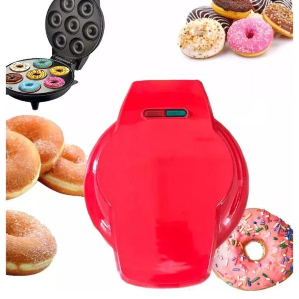 Imagem de Máquina Compacta  De Fazer Donuts Rosquinhas 7 Furos 110v