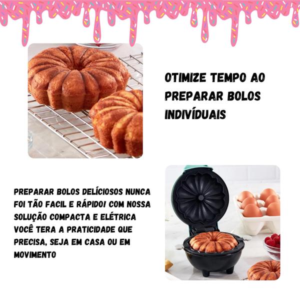 Imagem de Máquina De Assar Bolo Mini Cake Assadeira Elétrica