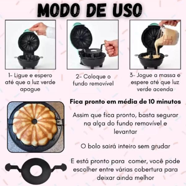 Máquina De Assar Mini Bolo Pão Cake Assadeira Elétrica 110v - stuff Imagem de Máquina De Assar Mini Bolo Pão Cake Assadeira Elétrica 110v