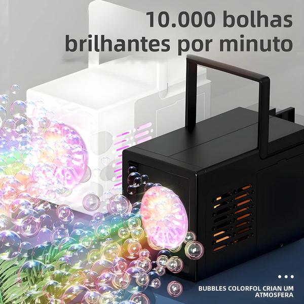 Máquina de Bolhas de Ar Livre com 10 Buracos - Dupla e Sem Bateria Imagem de Máquina de Bolhas de Ar Livre com 10 Buracos - Dupla e Sem Bateria