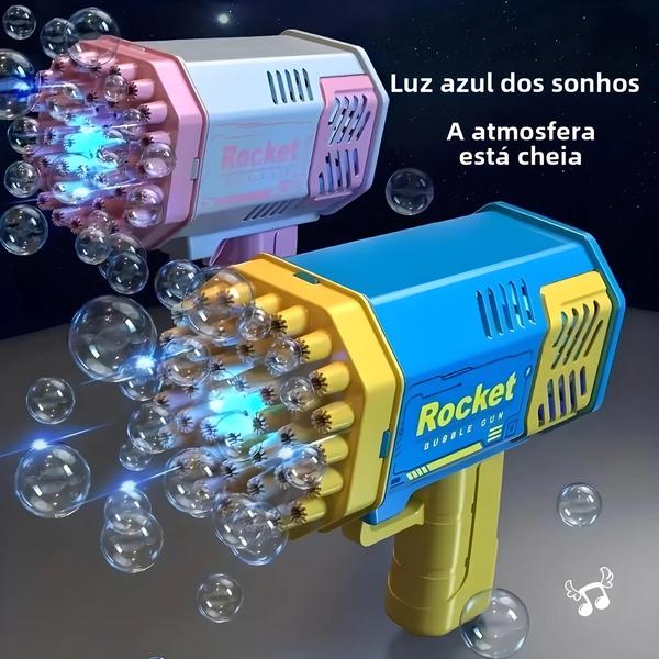 Imagem de Máquina de Bolhas Elétrica Portátil para Crianças - 40 Furos (Sem Bateria/Água)