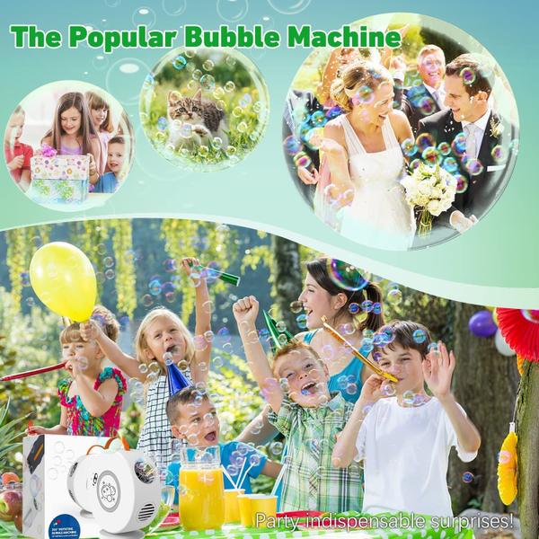 Imagem de Máquina de bolhas FORALES Recarregável 12000+ Bubbles Kids 3-5y