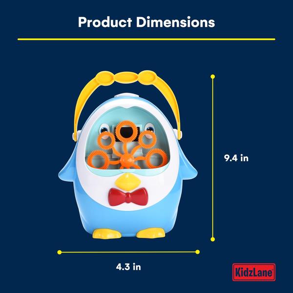 Imagem de Máquina de bolhas Kidzlane Penguin sopra 500 bolhas/min Kids 3+