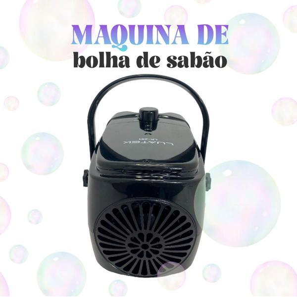 Imagem de Maquina de Bolhas Portatil 320ml com Cabo USB - Luatek