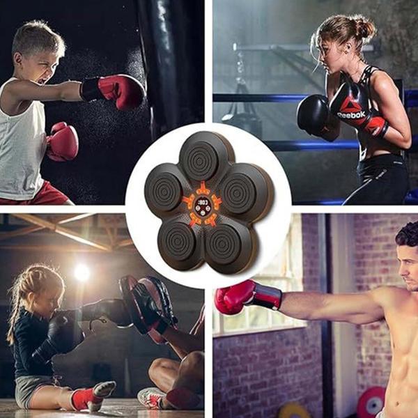 Imagem de Maquina de Boxe Bluetooth Inteligente Musica Infantil Treinamento Exercicio Soco Wall Target Boxing Fitness Luta Toca Musica Agilidade