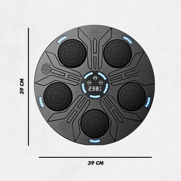 Imagem de Máquina De Boxe Eletrônica Musical Bluetooth Led Parede Soco