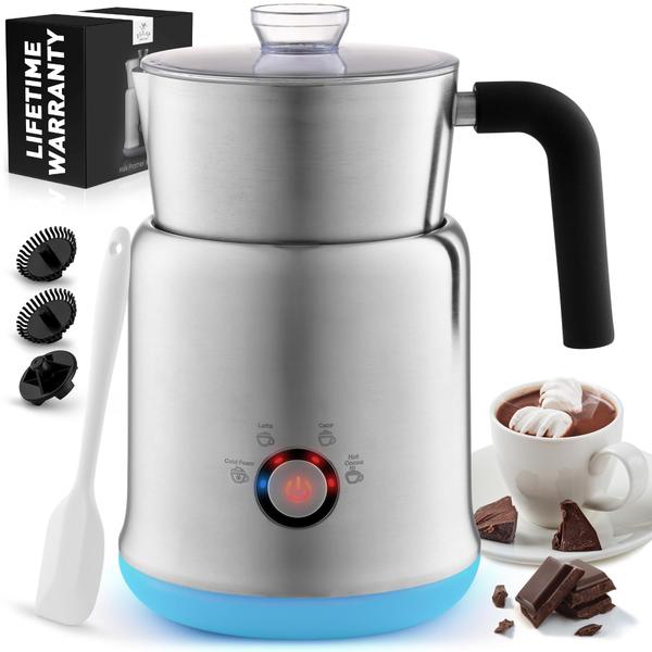 Imagem de Máquina de chocolate quente Zulay Electric em aço inoxidável 700mL