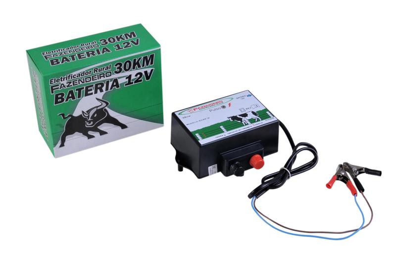 Màquina De Choque Cerca Elétrica Rural 30km Para Bateria - FAZENDEIRO Imagem de Màquina De Choque Cerca Elétrica Rural 30km Para Bateria