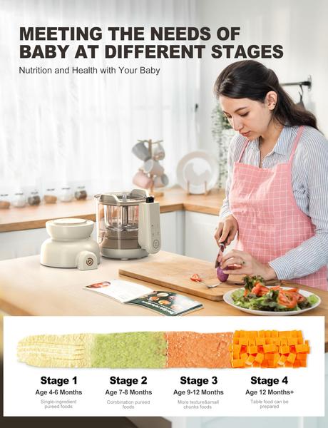 Imagem de Máquina de comida para bebês BABYNUTRI Auto Glass Blender & Steamer