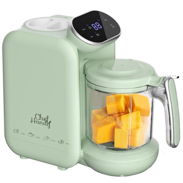 Imagem de Máquina de comida para bebês Chefhandy 5 em 1 com vaporização e mistura de verde